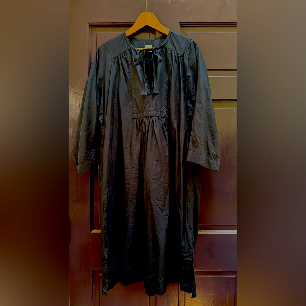 Toast Navy Poplin Tunic/Dress